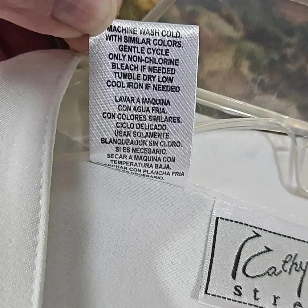 Petite Large White Blouse by Kathy Che - Picture 5 of 8